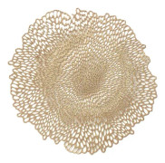 4-pack med blommformade hotellrestaurang hem bladformade bronzin