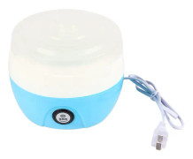 220V 1L elektrisk automatisk yoghurtmaskin Yoghurt DIY-verktyg Plastbehållare CN-plugg (blå)