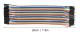 40p Färg Dupont Tråd 2.54mm Brödbräda Kabel Matchande Kit Hane Till Hona Anslutningskabel För Dator Elektronik 10 Delar Set