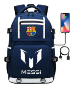 Messi Barcelona tryckt ryggsäck resväska student skolväska vattentät dator[HK]