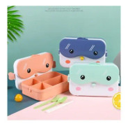 IC Bento Lunchbox Rektangulär Läcksäker Plast Anime Bärbar Ask