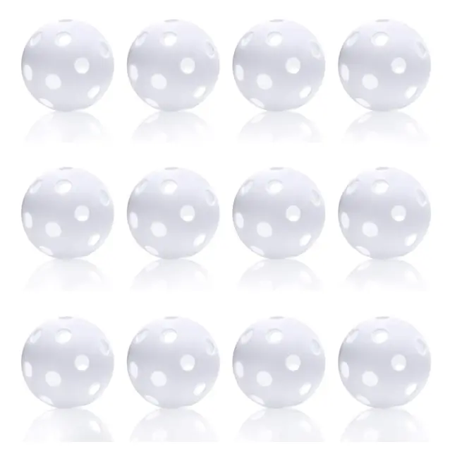 12-pack plastbaseballövningsbasebollar för att slå
