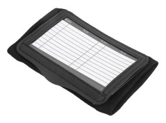 Sports Playbook Armband Handledsark Coach Fotbollskorthållare Armband Anteckningsblock för olika sporter (svart)