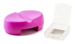 Magnetisk nålplatta med låda (magenta)