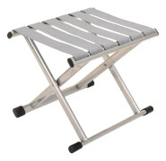 Hopfällbar stol Utomhus Bärbar Hopfällbar stol Hopfällbar pall Tjockning Mazha Enkel Hopfällbar Fiskepall Liten bänk Silver (Stor)
