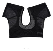 XL, svarta svettabsorberande pads i T-shirt-form, svettabsorberande pads för armhålor