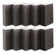 10 st slipningssvampar 1000-1200 Grit slipblock 70 x 100 x 25 mm våt och torr användning för trä metallfärg tvättbar och återanvändbar