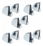 10 st Mini Glasklämmor Glas Hållare för Trä Glas Hylla Glas Hållare Mun Klämma Justerbar Klämma 3-13mm Tjock