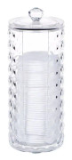 Bomullsförvaringslåda Sminklåda för bomullsdyna Cosmetic Organizer med lock