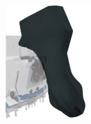 Utombordsmotorhuv Svart 420D Vattentät Motorhuv 15-20HP 150*125cm