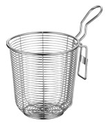 Spaghetti-korg i rostfritt stål, diameter 10 cm, pastakorg för matlagning, kökspanna, kommersiell