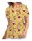 Jul Kvinnor Amningsuniform crub Kortärmad T-shirt Xmas Blus Tee Tops V-ringad Yellow S