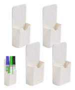 4 st Magnetiska Pennhållare, Vit Magnetisk Pennhållare, Magnetisk