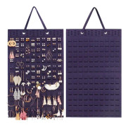 Halsband Ring Filt Organizer Stor kapacitet Vägghängande Storag Dark purple