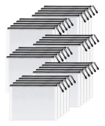 Mesh Zip Pencil Pouch 375mm*275mm (Svart, 30-pack), stor förvaring
