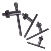 4 st Ersättningschucknyckel Slagborr Universal Chucknyckel Borrklämverktyg, Elektrisk Borrbit, Svart, 10mm, 13mm, 16