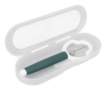 Tongue Tip Exerciser Professional PP Rostfritt stål Oral Muskelstyrka Tungträningsverktyg Grön