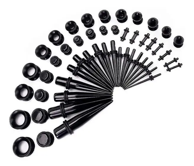 Ear Stretching Kit 50 delar Öronmätare Expander Set null ingen