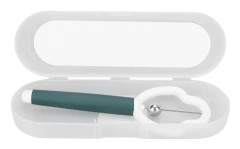 Tongue Tip Exerciser Professional PP Rostfritt stål Oral Muskelstyrka Tungträningsverktyg Grön