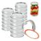 Plåt delat lock med runt band, 70 mm, 48pack