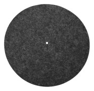 Skivtallrik matta 12" Antivibration Audiophile Pad för vinylskivspelare (svart)