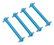 4st RC Metal Dog Bone Drivaxel Fram och Bak Universal Dog Bone för Tamiya TT02B 1/10 RC Car Upgrade Parts Blue