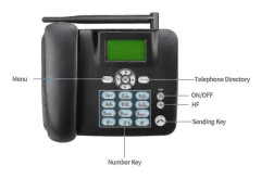 Trådlös telefon 4g skrivbordstelefon stödjer Gsm 850/900/1800/1900mhz Sim-kort sladdlös telefon med antennradio