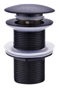 Pop-up avloppsplugg (102*41,3 mm), pop-up-plugg utan överfyllning, universell pop-up-handfatsplugg, handfatsplugg, handfatsplugg, svart avloppsplugg för handfat och
