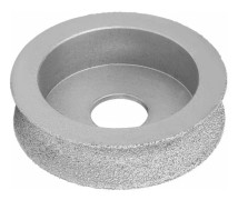 Slipsten 7,5 cm lödad diamant konkav slipsten marmor