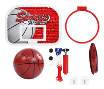 Mini Basketbollsystem för Barn Inomhus, Planka, Korg, Set, Dörr- och Väggmonterad Leksak (Small)