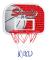 Inomhus barn mini basketsystem Backboard Hoop Kit Dörr Väggmonterad set (stor)