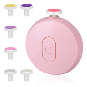 6 i 1 batteridriven nagelklippare manikyrset, baby nagelfil (batteri ingår ej)(rosa)