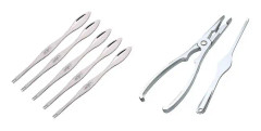 Seafoodkexset med 2 st rostfritt stål med krabba kexpinne sked rostfritt stål krabba