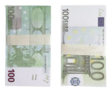 60 ark Magic rekvisita simulering eurovaluta leksakssedlar filma rekvisita bar nattklubb (100 euro)