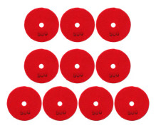 10st 3in slipskivor Kuddar Polering Polering Diamant för Marmor Betongstenar 500 Mesh