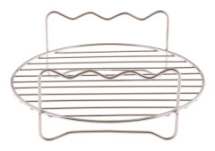 IC 3 Spett Luftfritösställ Kit Stålhållare Dubbellager Grill Ba Silver one size