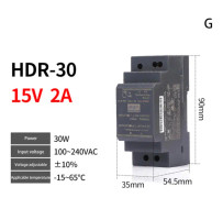 Rail Switching Power Supplies DC HDR-15W/30W-5V/12V/15V/24V Halsvart HDR-30-15V/2A