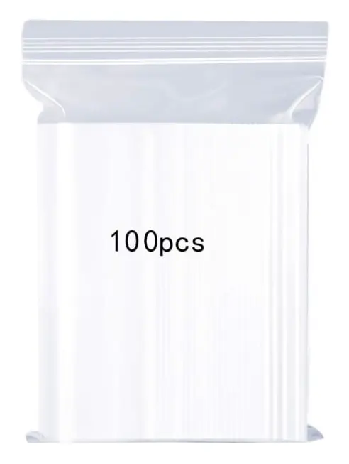 Återförslutningsbara plastpåsar, starka återanvändbara blixtlås påsar, tjocka