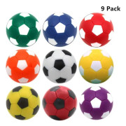 9 st Foosboll-bordskulor 1,42 tum Bordfotbollskulor För Foosboll Bordsspel Foosboll Tillbehör Ersättningar Flerfärgade hg