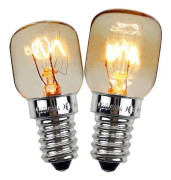 Premium Kyl / Frys Glödlampa / Lampa E14 Skruv 25w 240v Tungsten. (2st)