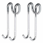 Duschvägg Väggkrok, 2 delar badrumsduschskärm - Mycket lätt badrumskrok för dusch - Duschdörrsförvaring (11 cm)