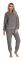 Dam Fuzzy Sherpa Fleece Pyjamas Set, Långärmad Hoodies Pyjamas Byxor 2 Delar Outfits Loungewear Sleepwear(mörkgrå,xl) xl