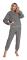 Dam Fuzzy Sherpa Fleece Pyjamas Set, Långärmad Hoodies Pyjamas Byxor 2 Delar Outfits Loungewear Sleepwear(mörkgrå,xl) xl