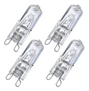 Set med 4 G9-lampor för halogenugn G9-ugn 25w glödlampa