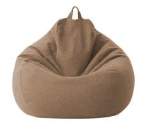 Stor Liten Lazy Sofföverdrag Stolar Utan Fyllning Linne Tyg Lounger Sits Sittsäck Puff Soffa Tatami Vardagsrum Sittsäckar