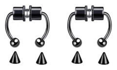 Magnetisk septum näsa ring hästsko falska falska näsa septum ringar
