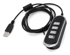 SALUTUYA RJ9 Plugg till USB-kabel RJ9 till USB Audio Headset Konverteringslinje, Datorheadset Line Telefoni Piece