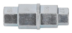 Sexkantsverktyg för motorcyklar, speciell framhjulsborttagningsnyckel, 17, 19, 22, 24 mm (silver)