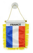 Frankrike Vimpel 15x10cm - Mini fransk flagga 10 x 15 cm specialbil