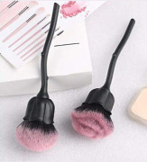 2 st Rose Makeup Brush Blush Brush, Powder Makeup Brushes För Powder Cosmetic Black